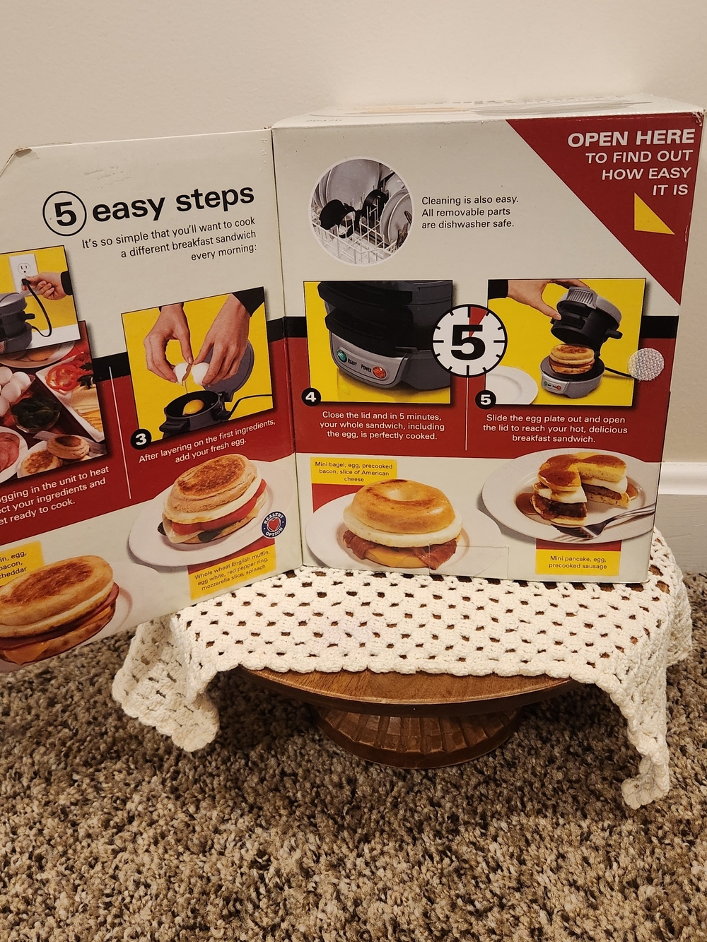 Hamilton Beach Breakfast Sandwich Maker #25475) NEW IN BOX - Picture 3 of 9